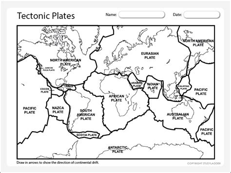 indian plate boundaries|plate boundary map worksheet.